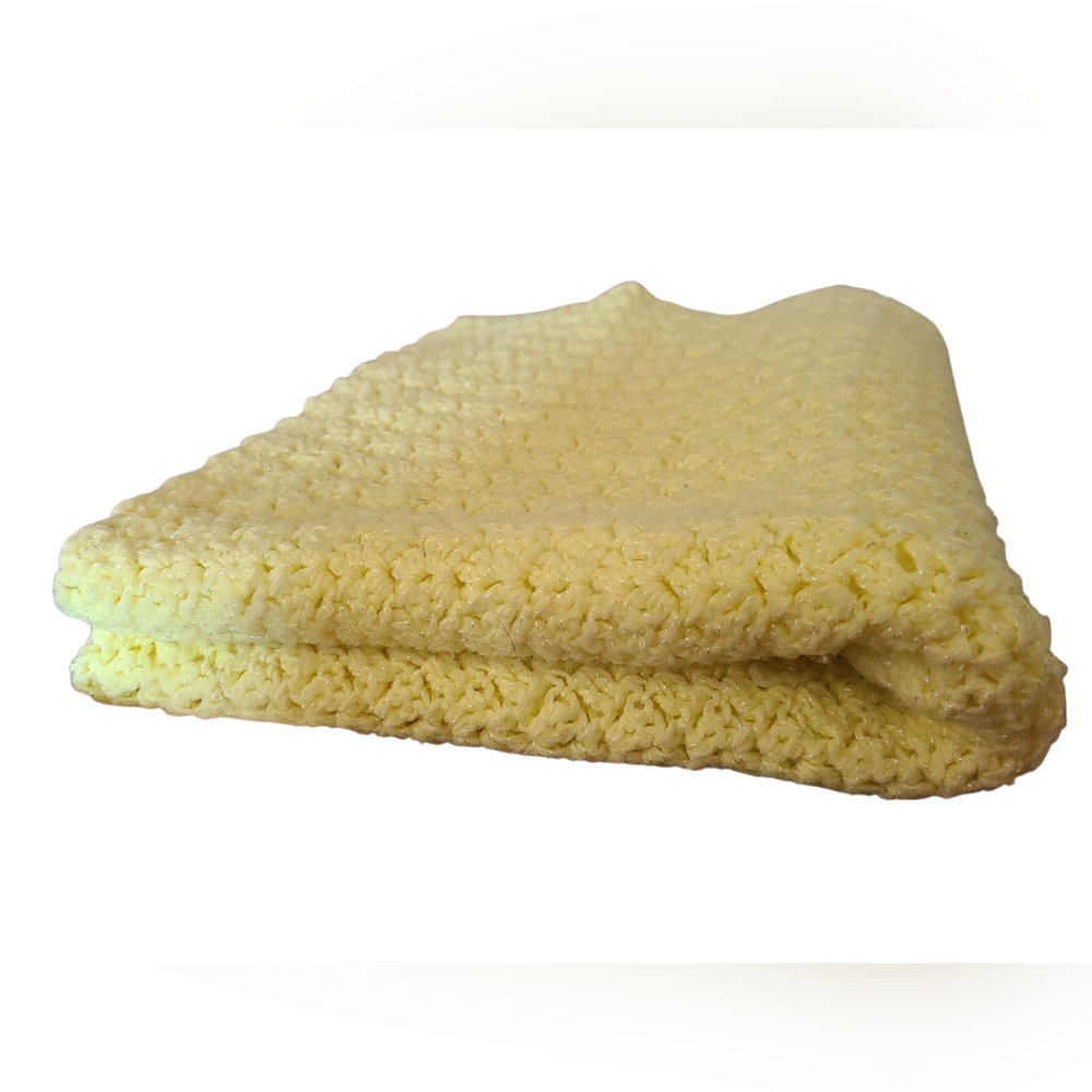 Yellow KNIT Throw Blanket